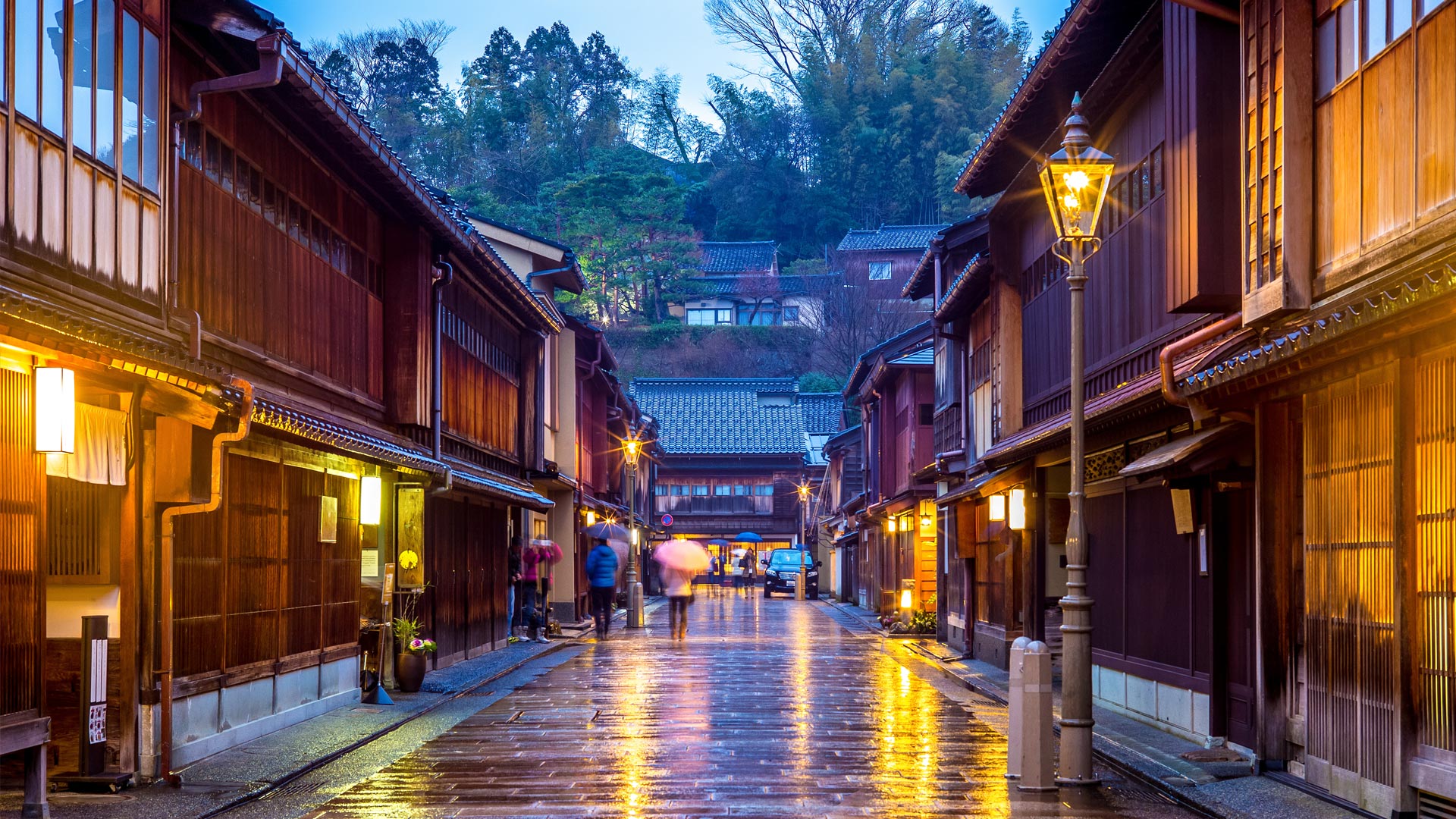 An image of a street in Ishikawa Japan
