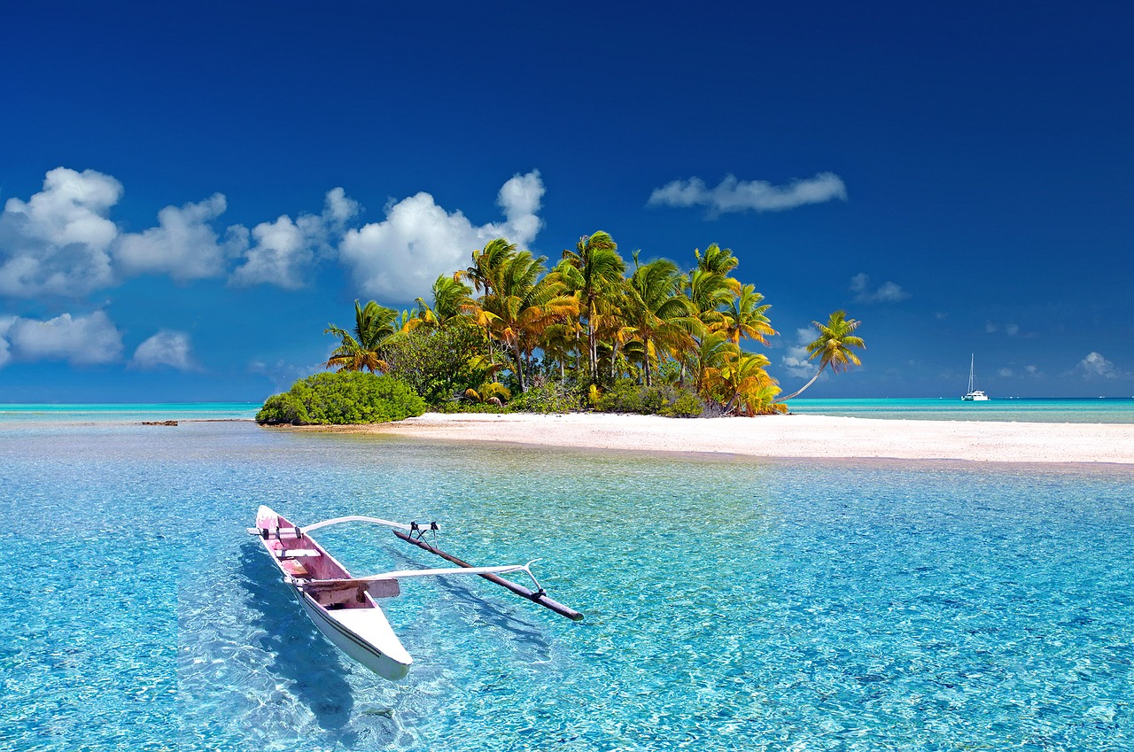 An image of a Polynesian island