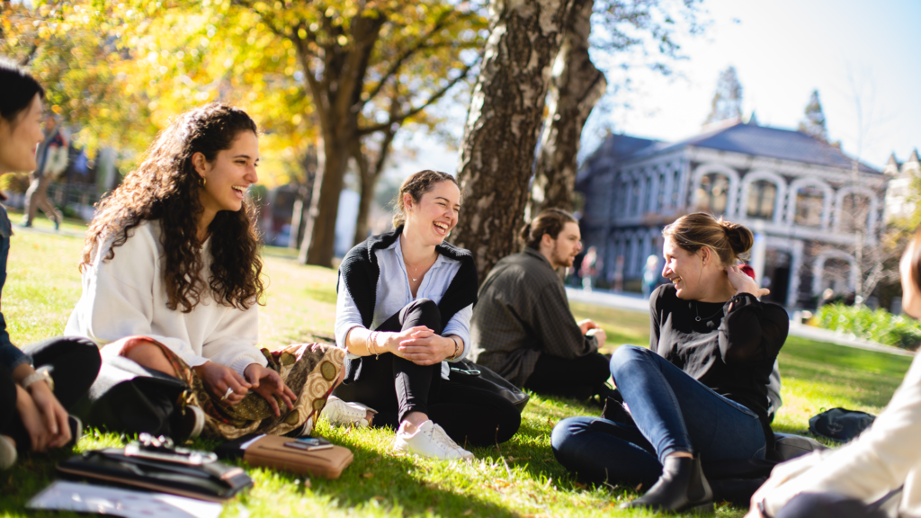 An image of students at Otago University