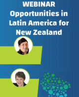 A banner image promoting the LatAm CAPE webinar with Minister Mahuta and Helen Clark