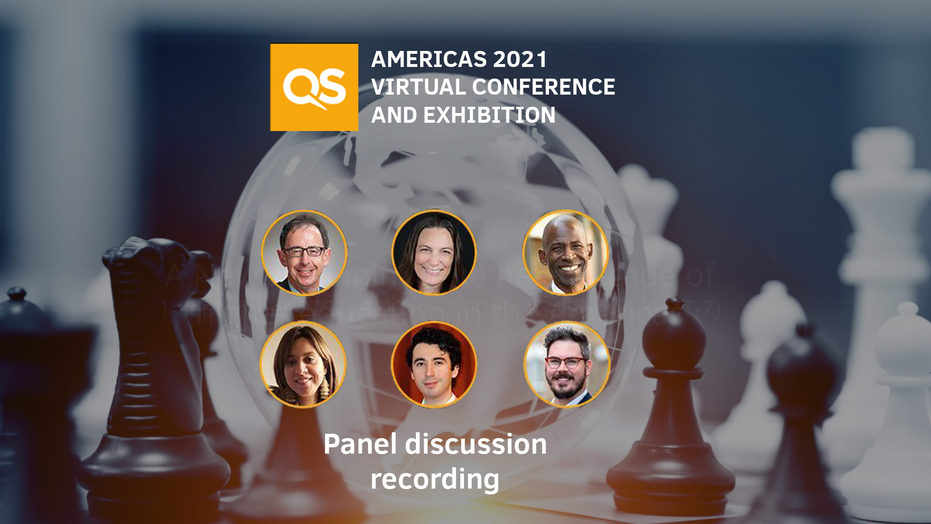 A banner image promoting the QS Americas panel discussion