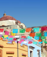 An image of flags Oaxaca Mexico