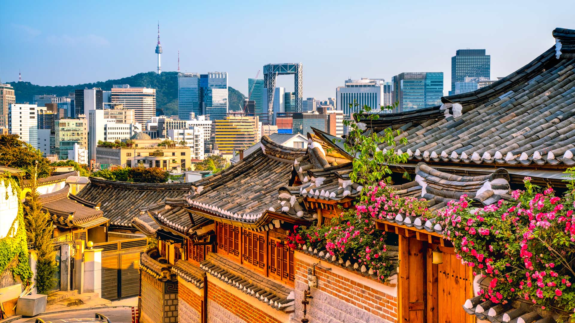 An image of Bukchon-Hanok-VIllage-Seoul-Korea